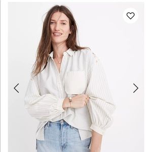 Madewell New Denim Project Oversized Popover Shirt